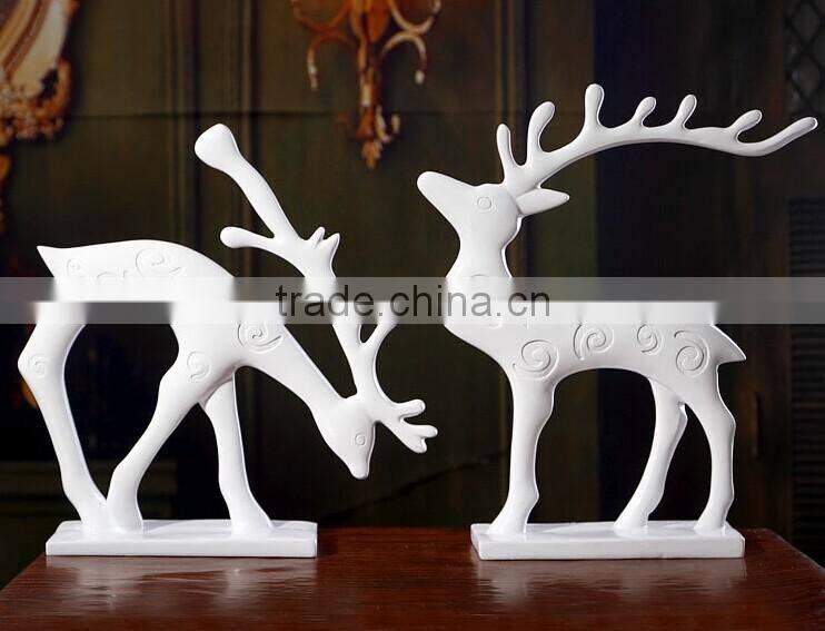 resin home decoration tibetan antelope horn, resin statues