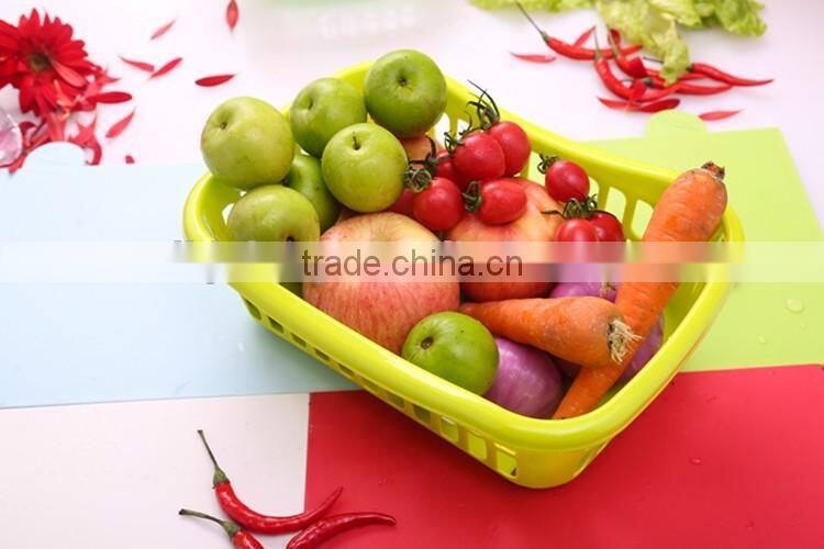 Useful deep tray plastic fruit vegetables storage basket