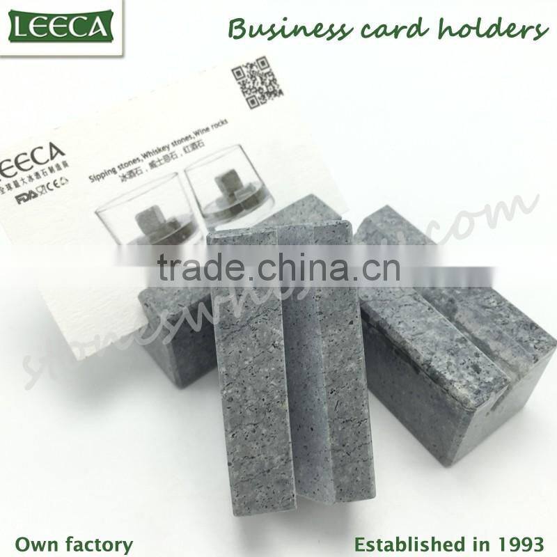 Soapstone rock business card holders promotional gifts