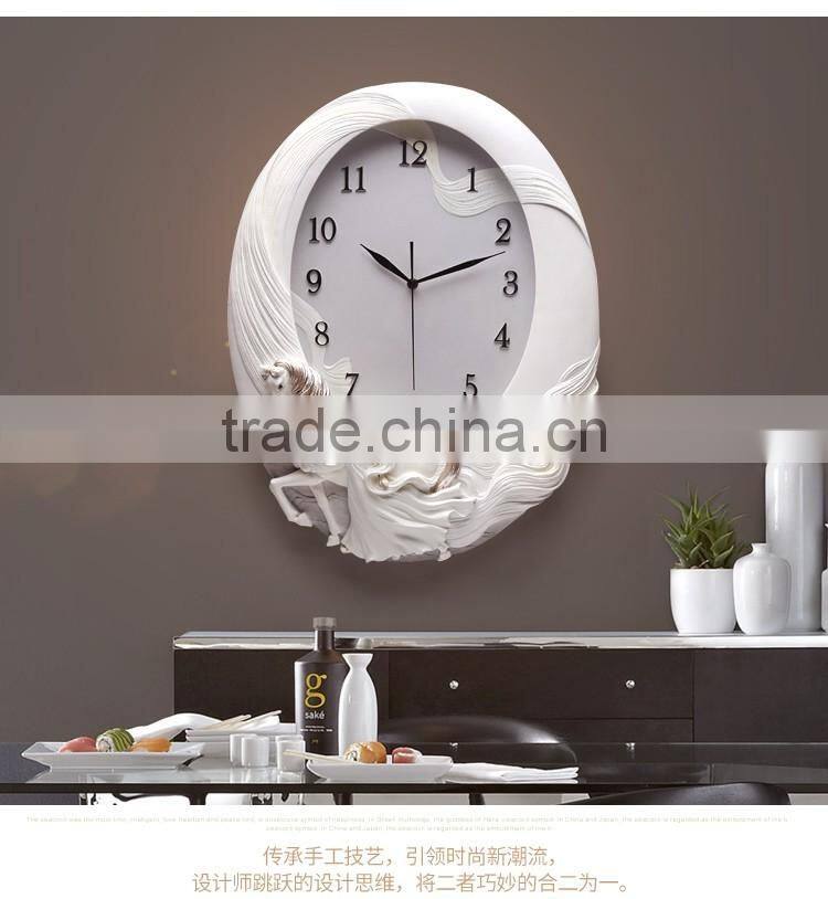 M21A Momoda Living room Creative modern hanging fancy elegant3D flower wall clock Quiet quiet quartz decoration large wall clock