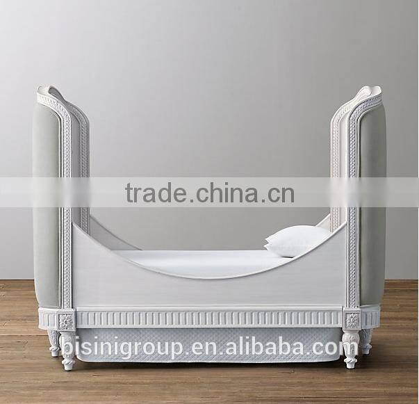 American Style Elegant Cot Baby Bed, New Classical Solid Wood Baby Crib