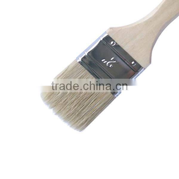 Paint Brush Wooden Handle White Bristle Central Europe Paint Tool