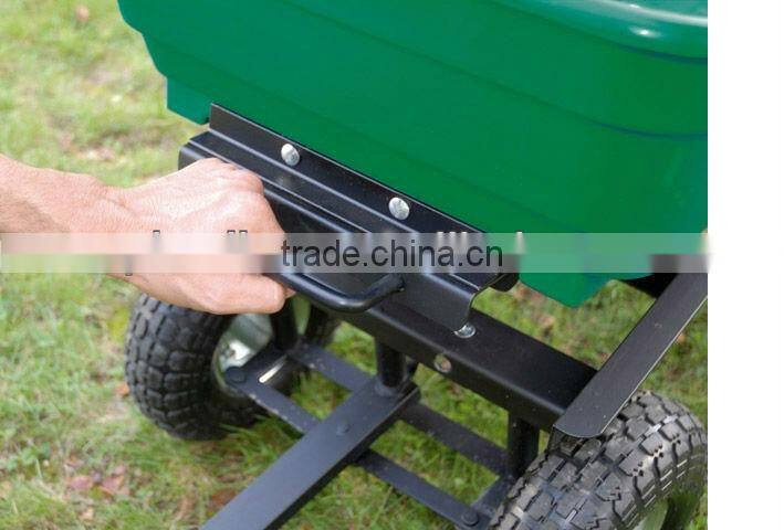 Four Wheel TC2145 Cheap Poly Garden Dump Cart Supplier