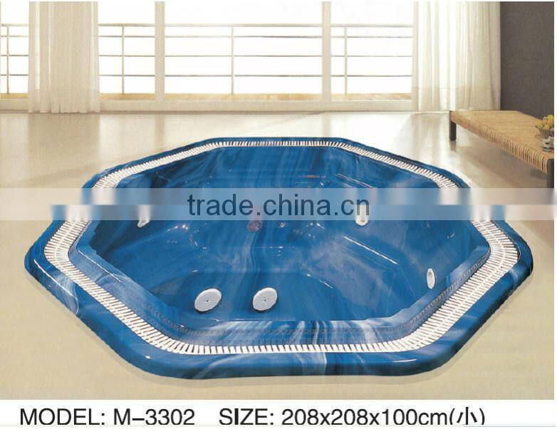 outdoor massage stainless steel waterfall spa artificial waterfall