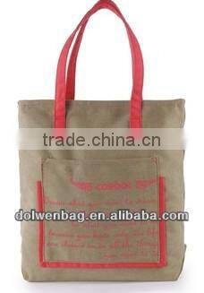 2014 promotional canvas handbag, beach bag