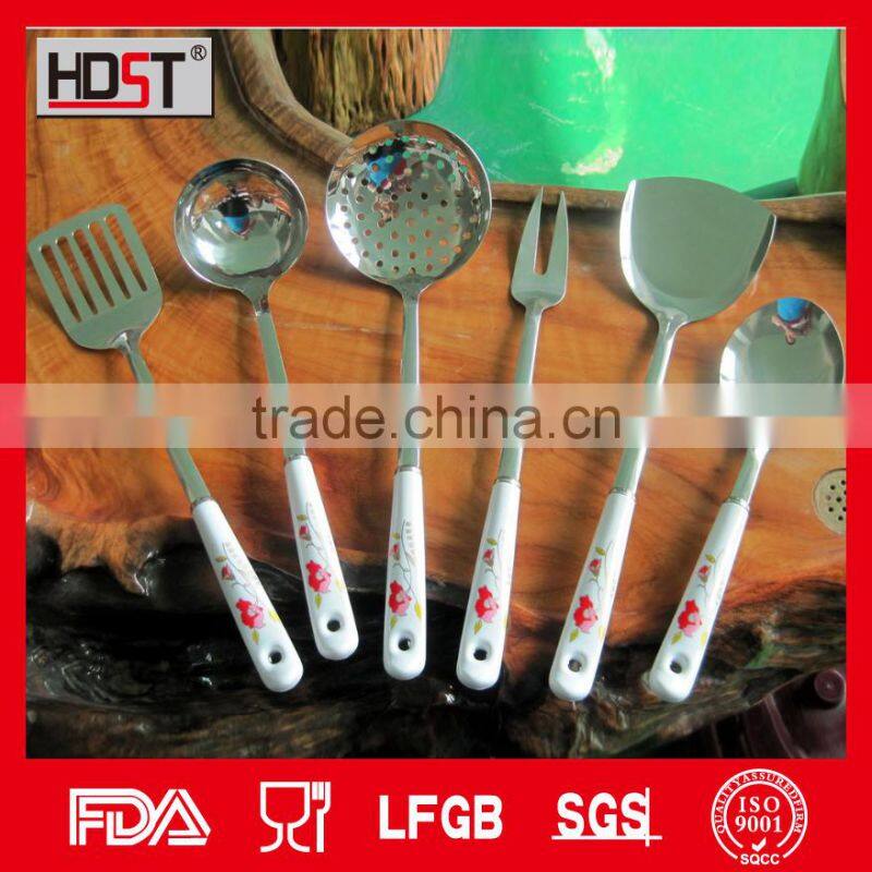 Ceramic shivering handle korean type stainless kitchen utensil