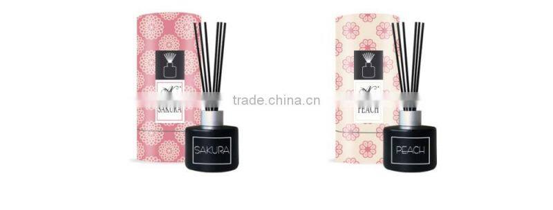 Hot selling black rattan sticks reed diffuser glass bottles wholesale