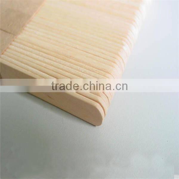 Birch wooden round/straight edge popsicle ice cream stick