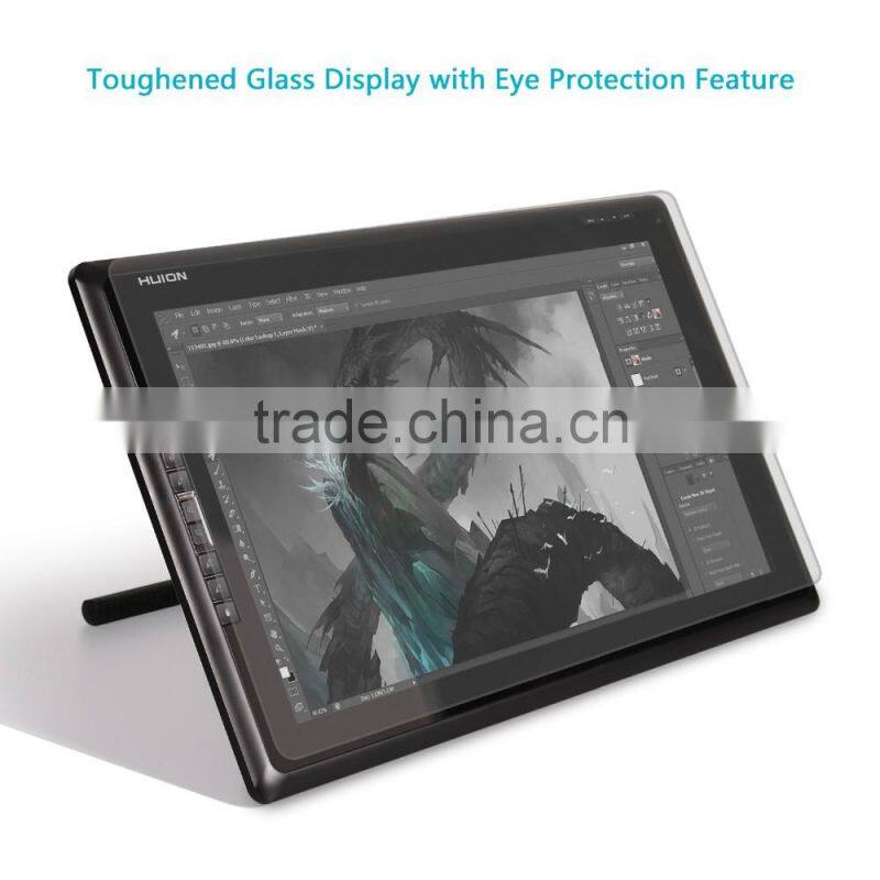 Huion GT-185 Graphic Drawing Tablet Monitor with Tempered Glass Screen and 8 Express Keys for PC and Mac