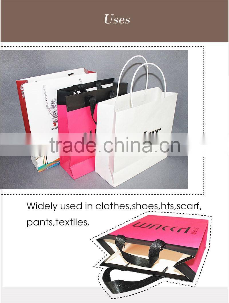 Custom Printed Paper Shopping Bag With Paper Handle