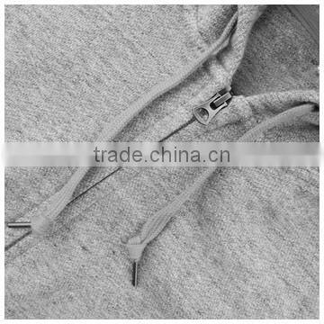 95/5 Cotton/Spandex Enzyme Wash YKK Zipper Hood Wholesale Plain Hoodies Men