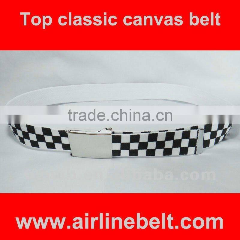 High standard fashion camo canvas belt