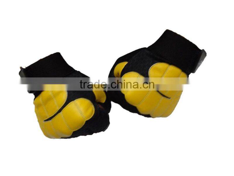 GZY 2015 high quality wholesale half finger weight gloves