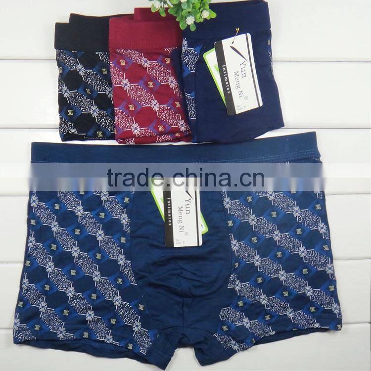 Printed men boyshort hot selling men underwear factory price wholesale men boxer briefs