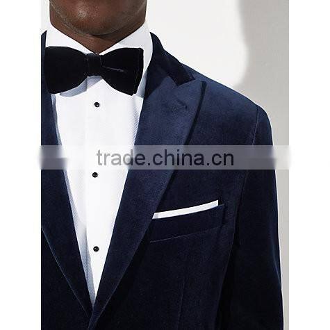 Good Quality Oem Lapel Single Button Man Suit Velvet Blazer For Men