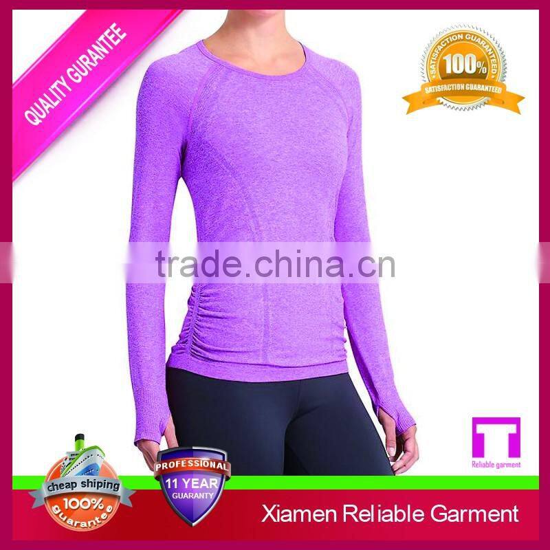 Blank 95%Cotton/5%Spandex wholesale long sleeve soft raglan white sport t shirts