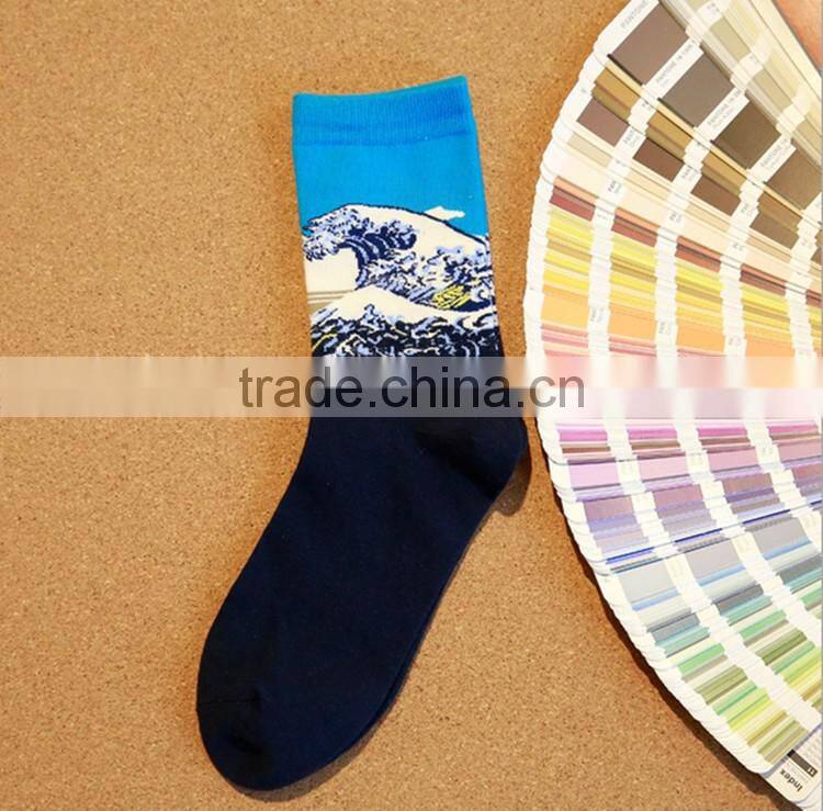 classical cartoon summer style happy socks character pattern Superheroes socks for man woman