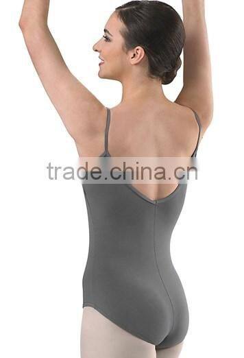 Cotton Pinch-Front Camisole Leotard DL1610