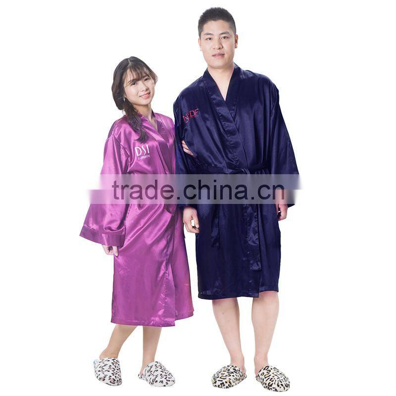 100% Silk Cheap Wholesale Women satin bathrobes