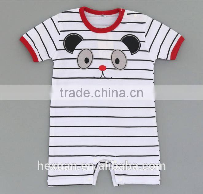 wholesale summer cotton baby clothes short sleeve newborn baby romper