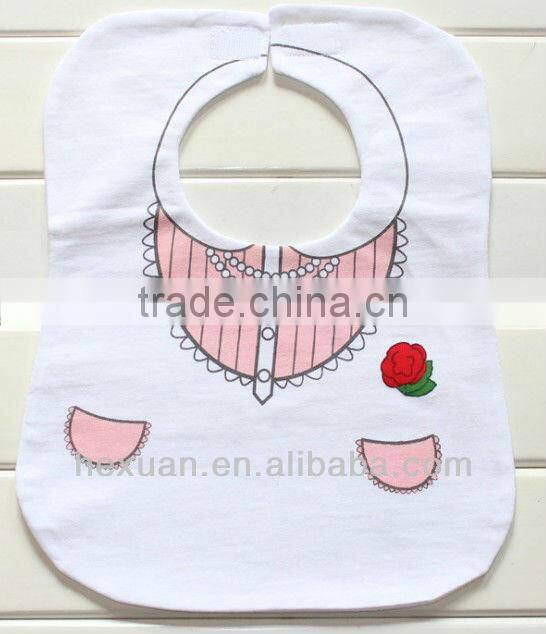 12 designs can choose baby bibs/3 layers baby bibs/superman baby bibs /in stocked or OEM