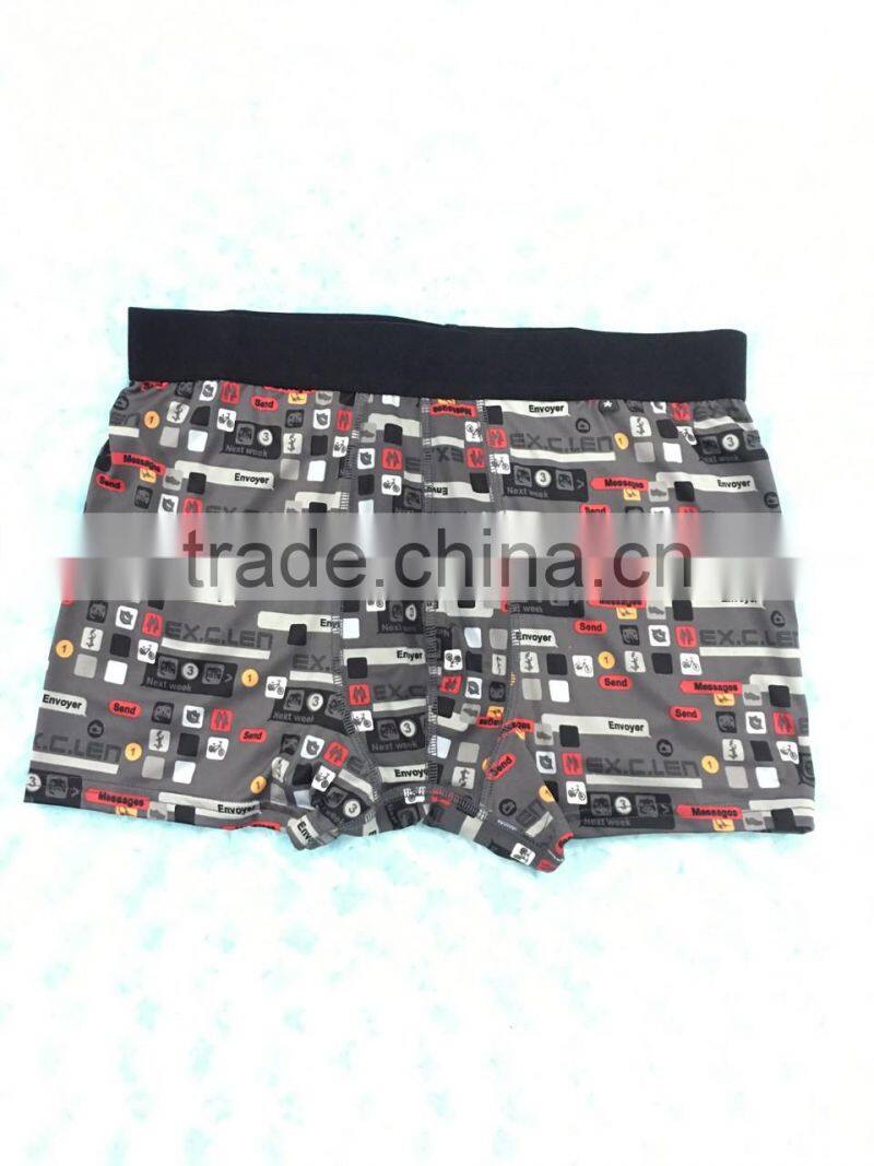 New design unique printed sexy man cotton underwear