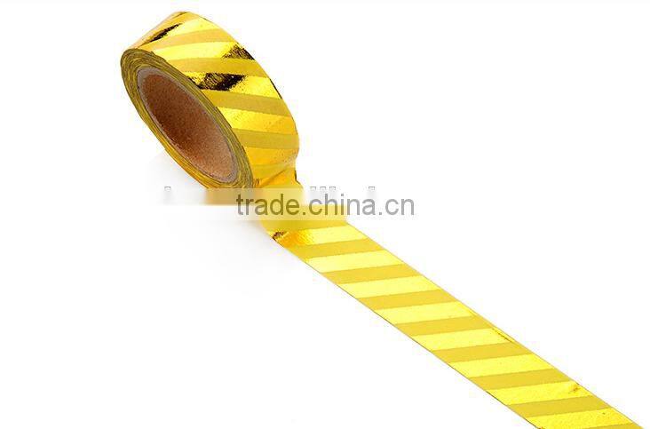 1.5cm *10 M striped foil planner washi tape
