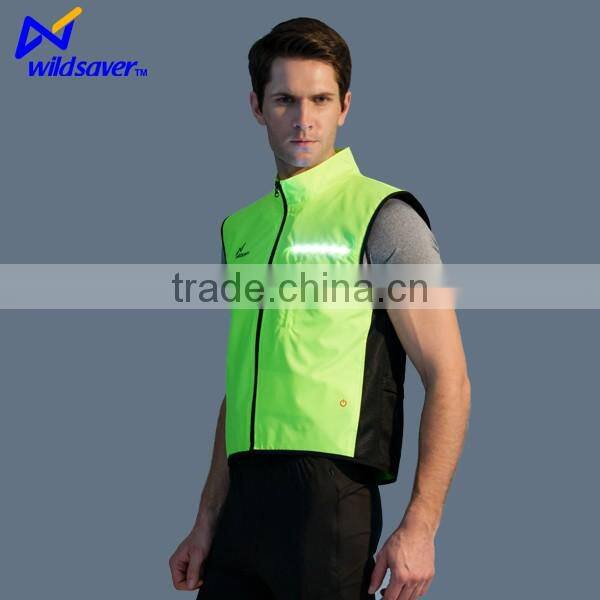 Flashing led clothing glowing lights safety work wear uniform