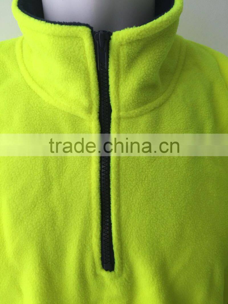Polyester fleece contrast refllective jacket safety sweatshirt meet AS/NZ 1906.4:2010