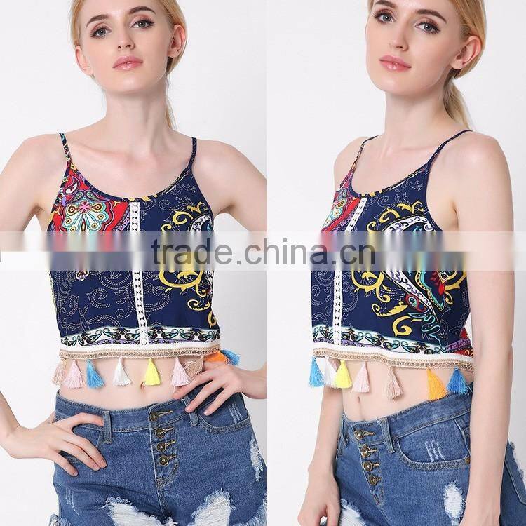 2017 Fashion lady summerr oem tank top women for wholesale