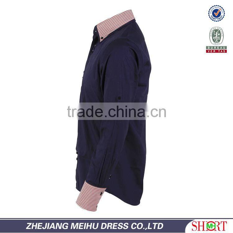 men shirts double collar business shirts for men 2017