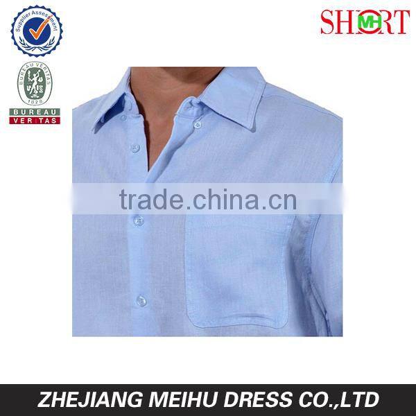 Tropical Florida sun blue light weight linen shirt for men , beach shirt