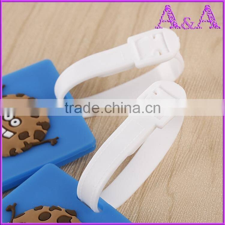 Personalized Luggage Tag Maker Wholesale Custom Logo Cheap Bulk Travel Airplane Soft Pvc Luggage Tag