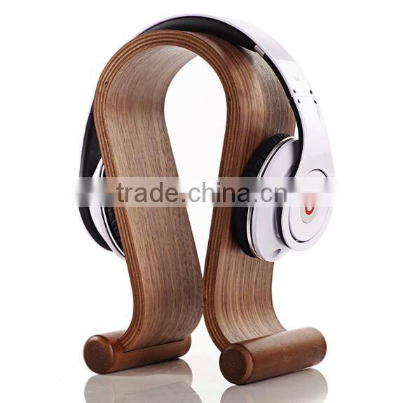 Wooden Headphone Holder Hanger Headset frame Stand headset holder support frame