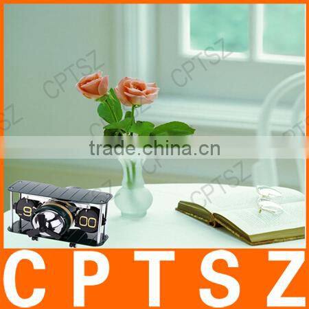 Hot Sale Airplane Model Table Desktop Clock Hand-made Aircraft Shape Retro Gear Operated Flip Down Clock Living Room Home Decor