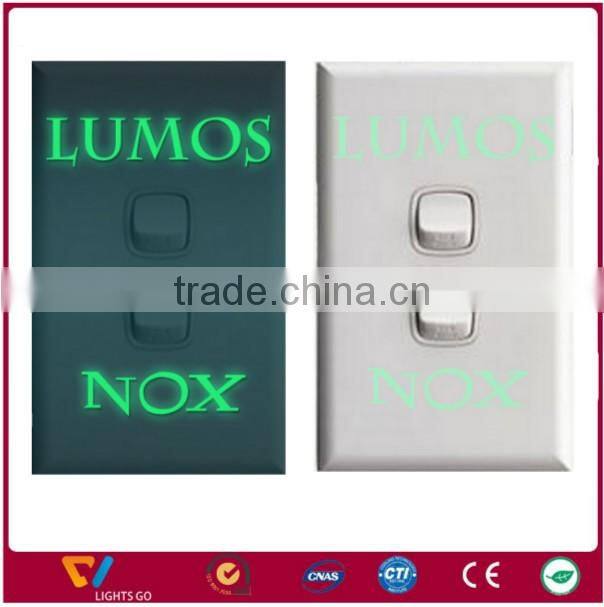 PVC cuttable printable self-adhesive rigid night glow photoluminescent Glow in the dark plastic sheet board