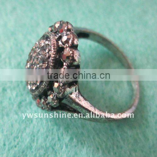 New alloy and crystal rings