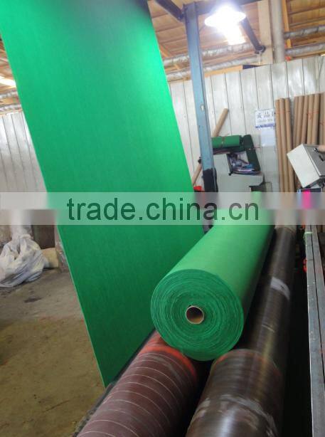 Film coated one-time used exhibition carpet Polyester needle punch roll carpet
