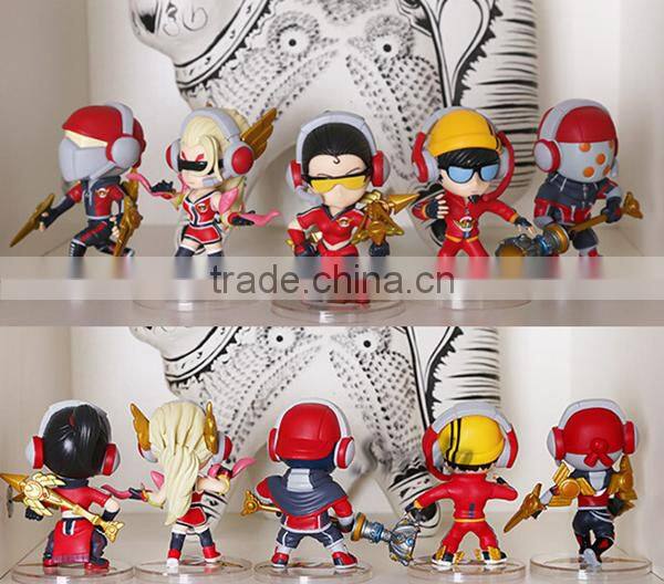 SV-LOL013 Popular game League of Legends action figures PVC doll figure set 6pcsLOL Q version figures