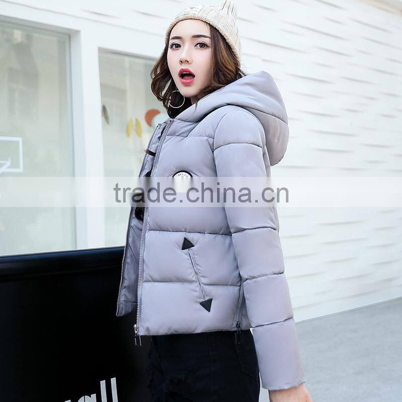 2017 Fashion Women's Clothing Quilted Hooded Jackets, Women Jackets 2016, Jacket Women Women Apparel