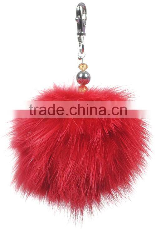 YR856 real fur raccoon fur ball accessory