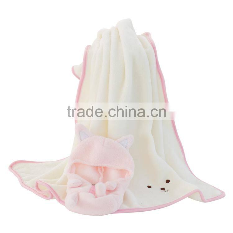 super lovely cartoon animal portable baby cuddle blanket