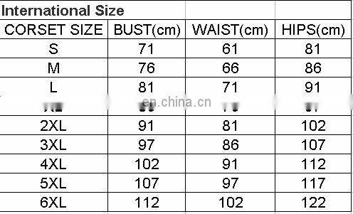 Wholesale women hot boned bondage black zipper corset