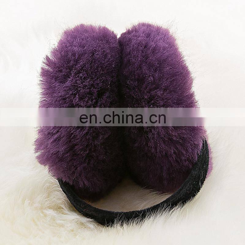 HEAD Woman's Ear Warmers Earmuffs with Genuine Shearling Sheepskin One Size Fits All Tan