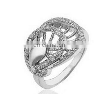 2017 Peacock Rings Rose Gold Platinum Plated Top Genuine Austrian Crystals Fashion Women Wedding Bridal Party Jewelry