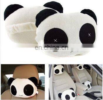 Panda car seat pillow,cushion car custom stuffed plush toy Panda pillow with round shapevibrating car seat cushions