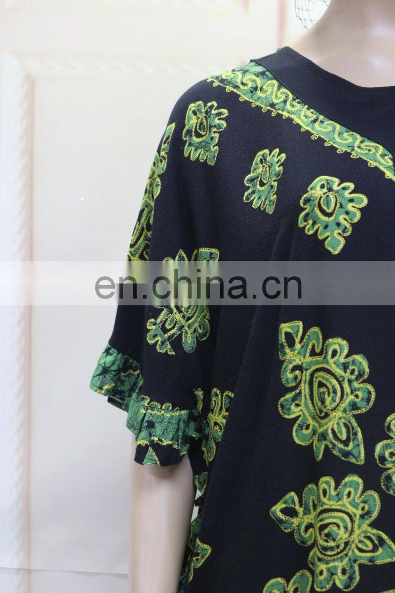 African Muslim women butterfly sleeve kaftans dress