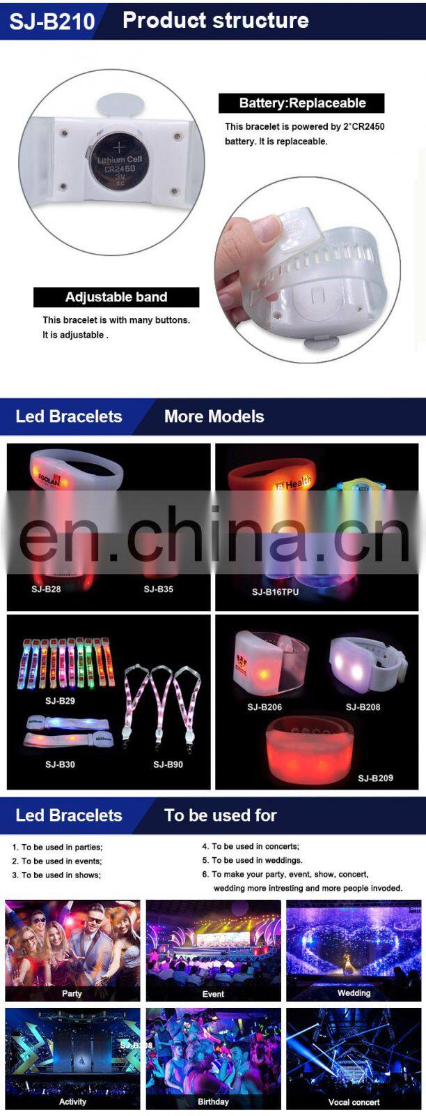 KTV Or Bar Special Product New Design Party Decoration Light Up Your Party DMX+Programe Remote Controlled Led Bracelet