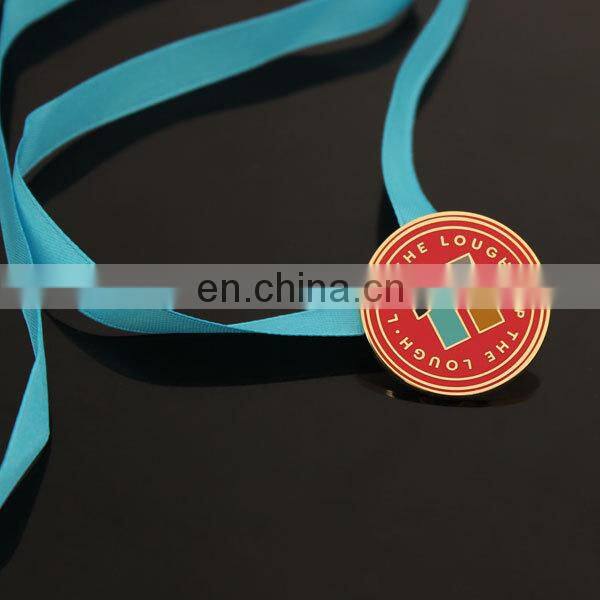 Custom imitation enamel badge with lanyard