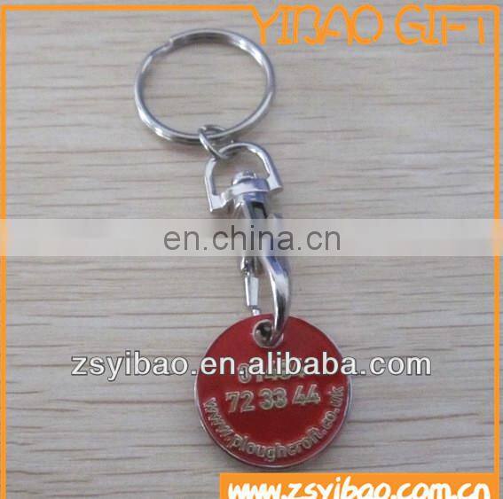 Custom trolley token keychain